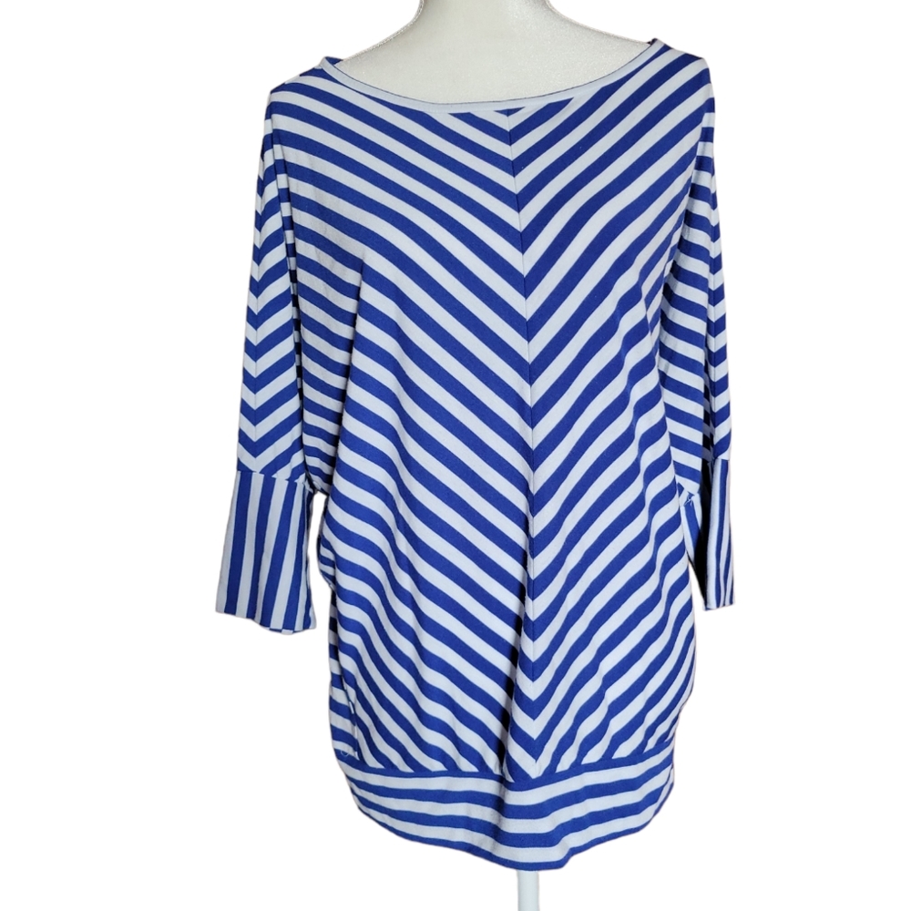 Metaphor Women's Top Pullover Striped Sz L